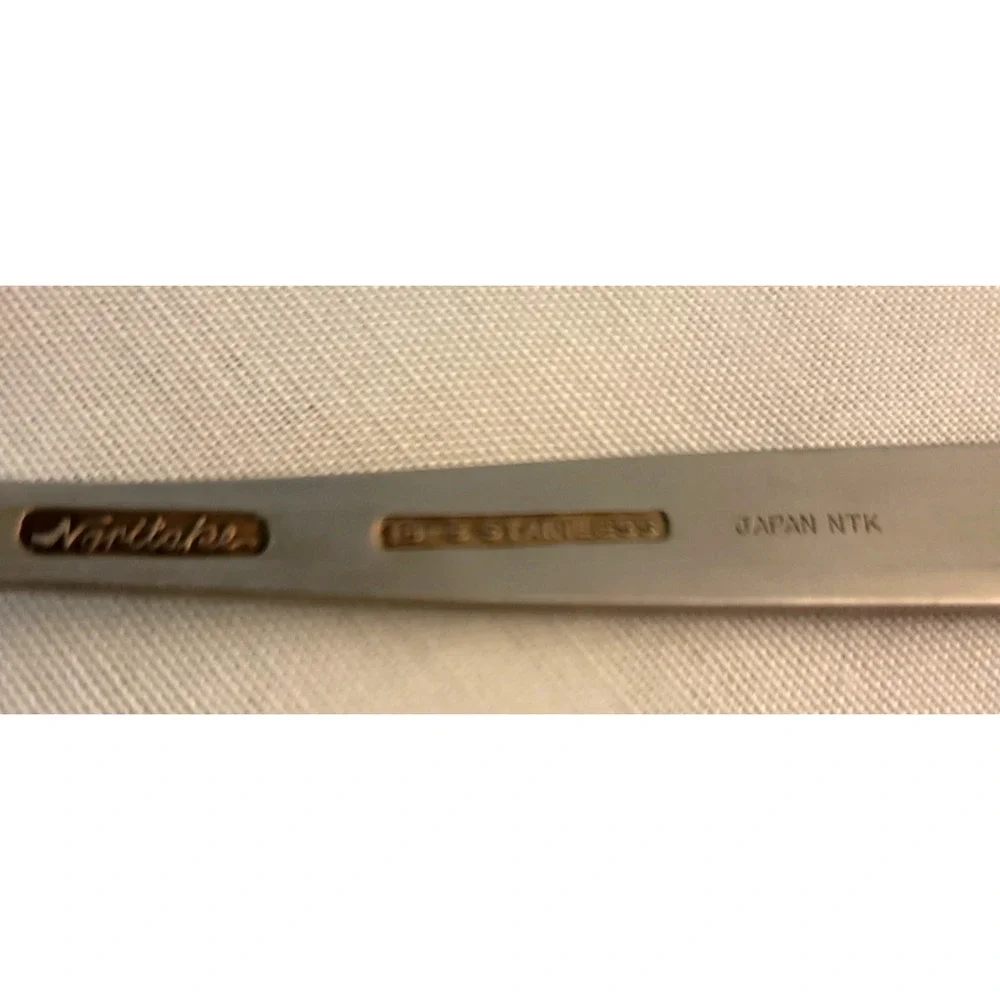 Lot of 7 Noritake HARMONY Stainless 18-8 Japan Silverware Dessert & Soup Spoon